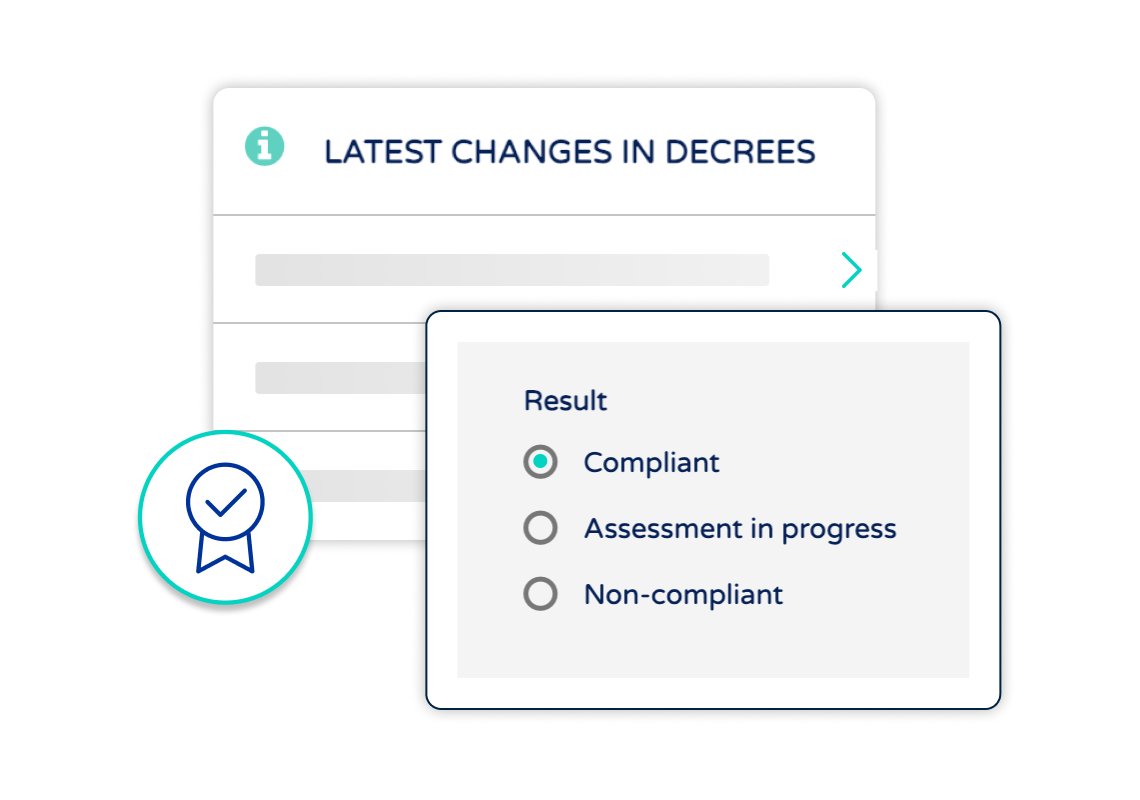 Regulation monitoring, latest changes